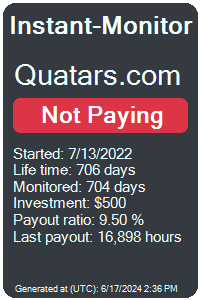 quatars.com Monitored by Instant-Monitor.com