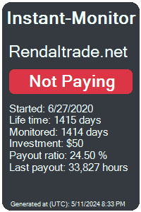 rendaltrade.net Monitored by Instant-Monitor.com
