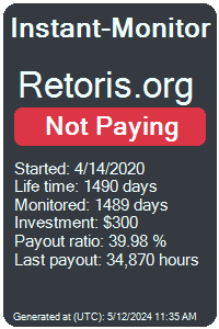 retoris.org Monitored by Instant-Monitor.com