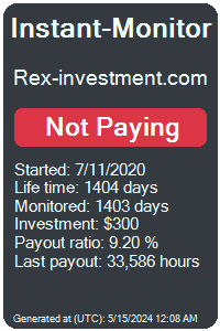 rex-investment.com Monitored by Instant-Monitor.com