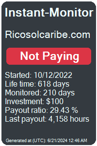 ricosolcaribe.com Monitored by Instant-Monitor.com