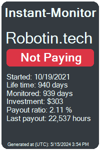 robotin.tech Monitored by Instant-Monitor.com