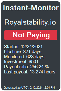 royalstability.io Monitored by Instant-Monitor.com