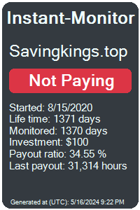 savingkings.top Monitored by Instant-Monitor.com