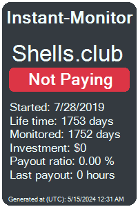 shells.club Monitored by Instant-Monitor.com