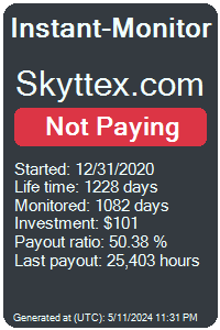 skyttex.com Monitored by Instant-Monitor.com