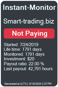 smart-trading.biz Monitored by Instant-Monitor.com