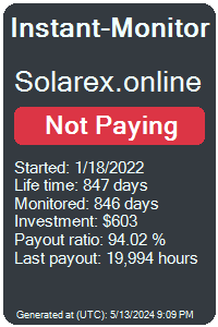 solarex.online Monitored by Instant-Monitor.com