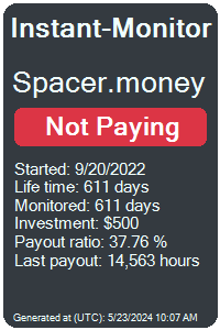 spacer.money Monitored by Instant-Monitor.com