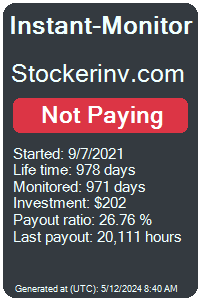 stockerinv.com Monitored by Instant-Monitor.com