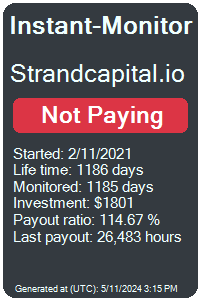 strandcapital.io Monitored by Instant-Monitor.com