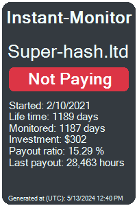 super-hash.ltd Monitored by Instant-Monitor.com