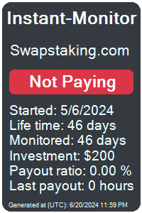 swapstaking.com Monitored by Instant-Monitor.com