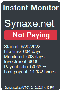 synaxe.net Monitored by Instant-Monitor.com
