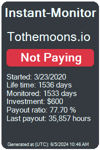 tothemoons.io Monitored by Instant-Monitor.com