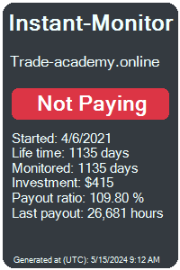 trade-academy.online Monitored by Instant-Monitor.com