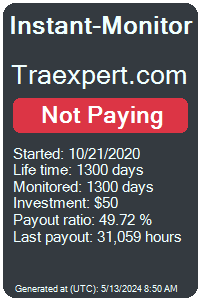 traexpert.com Monitored by Instant-Monitor.com