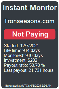 tronseasons.com Monitored by Instant-Monitor.com