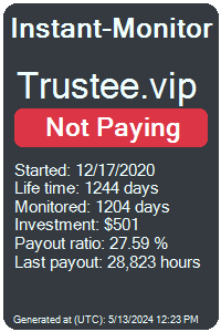 trustee.vip Monitored by Instant-Monitor.com