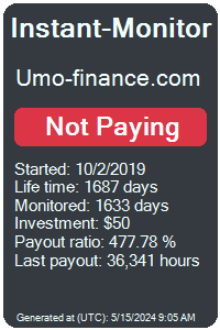 umo-finance.com Monitored by Instant-Monitor.com
