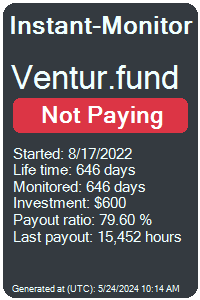 ventur.fund Monitored by Instant-Monitor.com