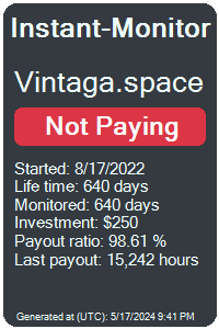 vintaga.space Monitored by Instant-Monitor.com