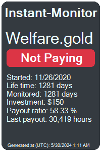 welfare.gold Monitored by Instant-Monitor.com