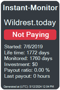wildrest.today Monitored by Instant-Monitor.com
