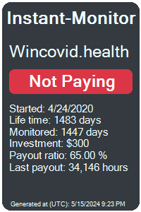 wincovid.health Monitored by Instant-Monitor.com