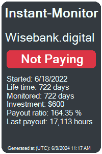wisebank.digital Monitored by Instant-Monitor.com