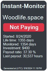 woodlife.space Monitored by Instant-Monitor.com