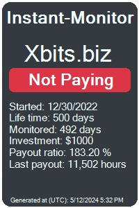 xbits.biz Monitored by Instant-Monitor.com