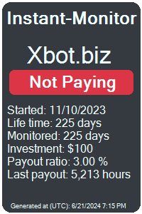 xbot.biz Monitored by Instant-Monitor.com