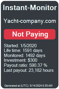 yacht-company.com Monitored by Instant-Monitor.com