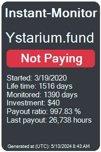 ystarium.fund Monitored by Instant-Monitor.com