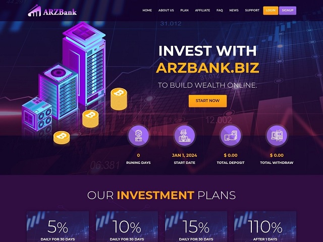 Arzbank.biz - Deposits and Payouts (Last 100) | Instant-Monitor.com