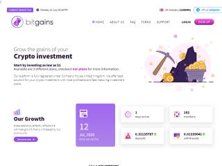 bitgains.io comments, status, review, legit, scam, paying, votes, review