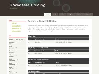 crowdsale.holdings comments, status, review, legit, scam, paying, votes, review