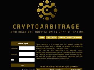 CryptoArbitrageCloud screenshot