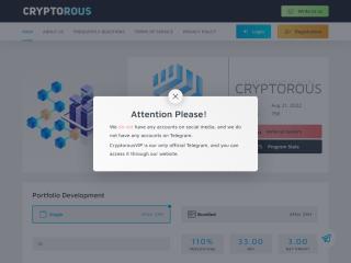 cryptorous.vip comments, status, review, legit, scam, paying, votes, review