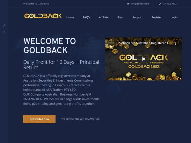 GOLDBACK - goldback.biz