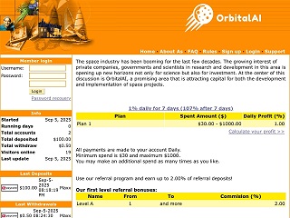 orbitalai.technology comments, status, review, legit, scam, paying, votes, review