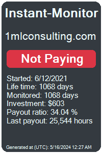 1mlconsulting.com Monitored by Instant-Monitor.com