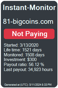 81-bigcoins.com Monitored by Instant-Monitor.com