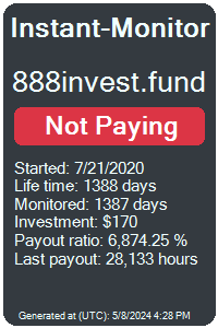 888invest.fund Monitored by Instant-Monitor.com