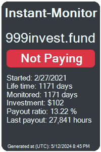 999invest.fund Monitored by Instant-Monitor.com