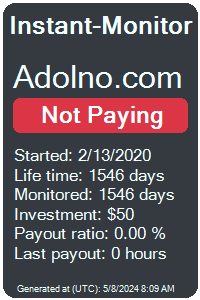 adolno.com Monitored by Instant-Monitor.com