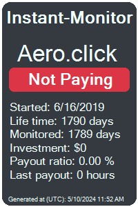 aero.click Monitored by Instant-Monitor.com