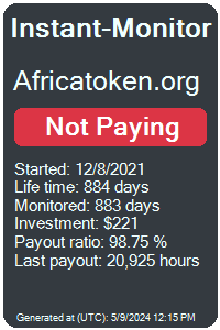 africatoken.org Monitored by Instant-Monitor.com