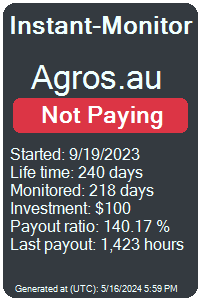 agros.au Monitored by Instant-Monitor.com